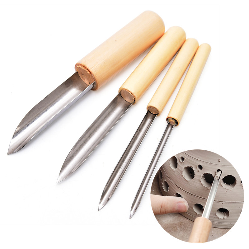 Chisel Set Wood - Đồ Gốm Công Cụ Puncher 4
