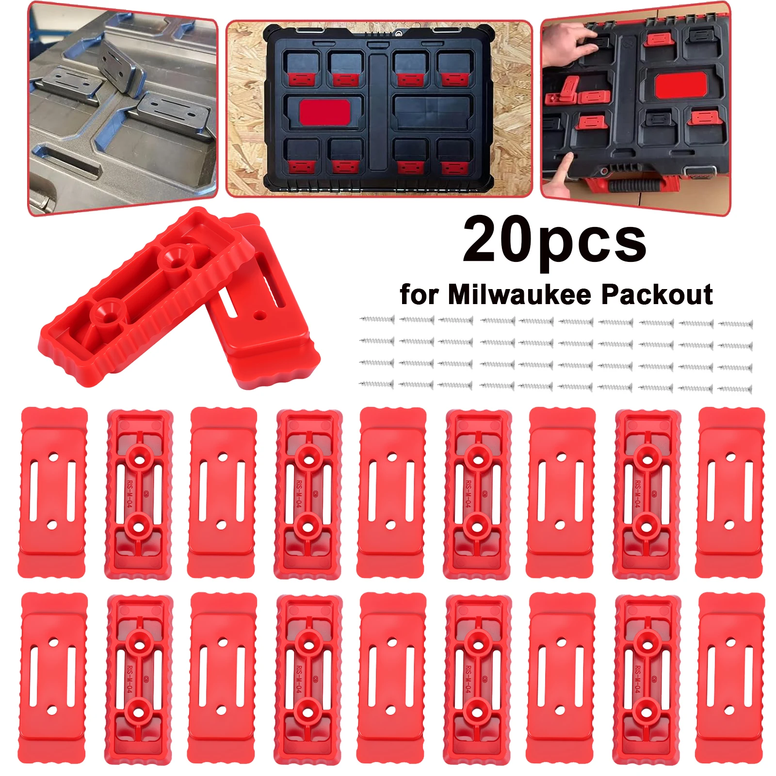 Workshop Electric Tools - 20pcs Mounting Feet for Milwaukee Packout