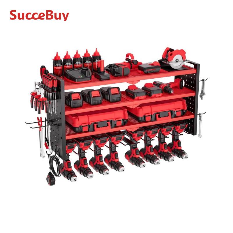 Workshop Electric Tools - SucceBuy 4-Layer Hand Power Tool Organizer