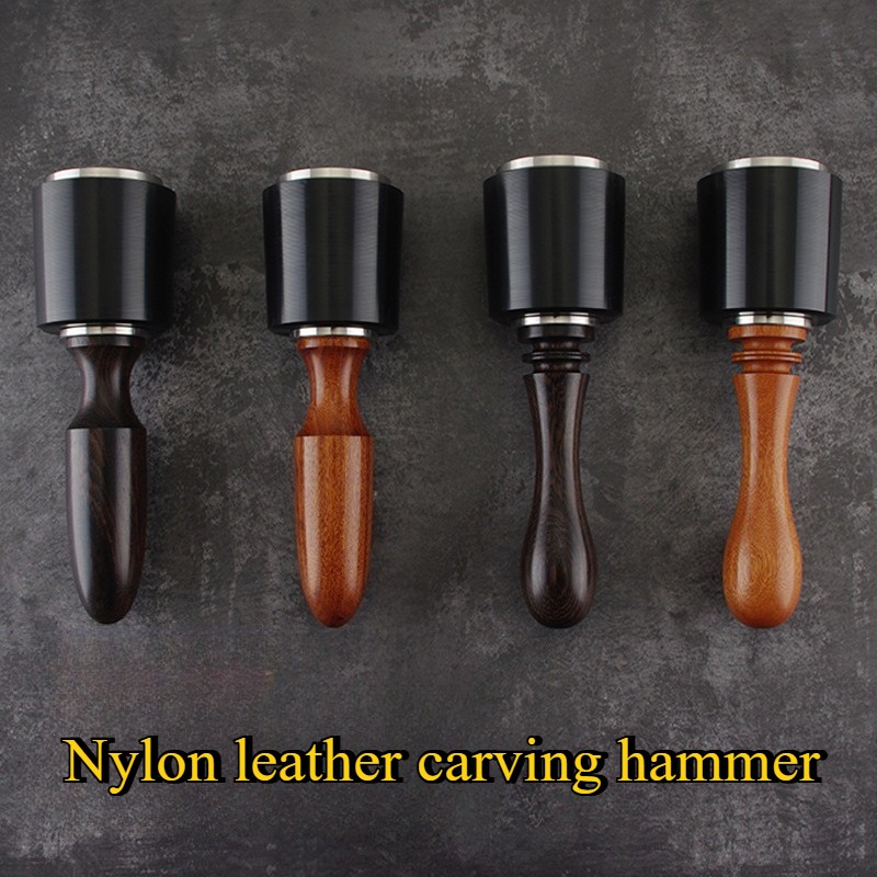 Workshop Tools For Carpentry - 190/195MM Nylon Leather Carving Hammer Leather