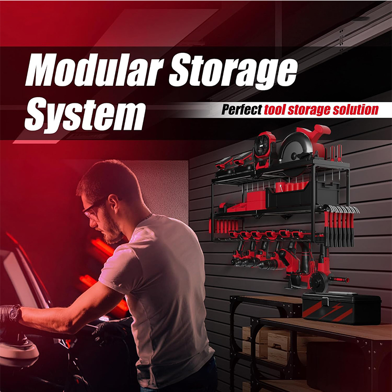 Workshop Electric Tools - Multifunctional Wall Tool Storage Rack Heavy