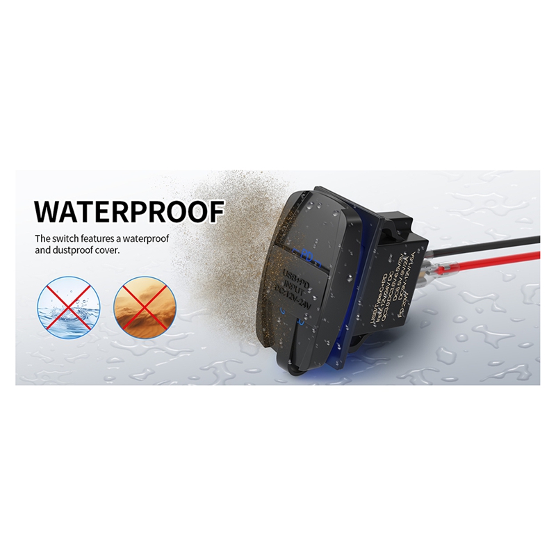 USB Rocker Switch 12V Waterpro - đánh giá và giá Tools Qc