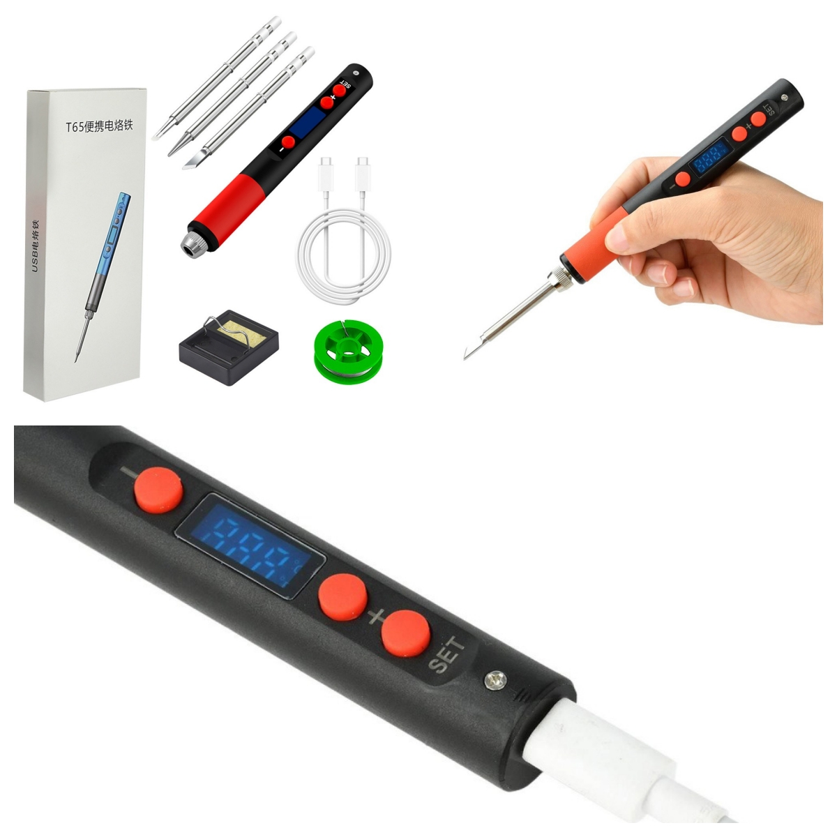 USB Smart Soldering Iron QC/PD - đánh giá và giá Tools Qc