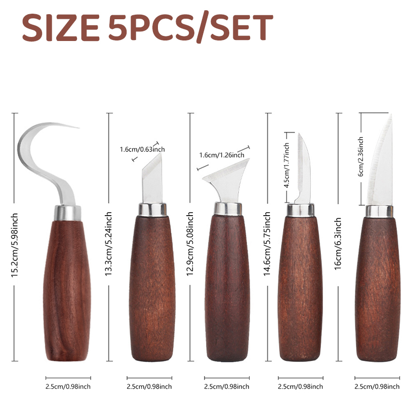 5pcs tools for wood carving Ch - đánh giá và giá Chisel Set Wood