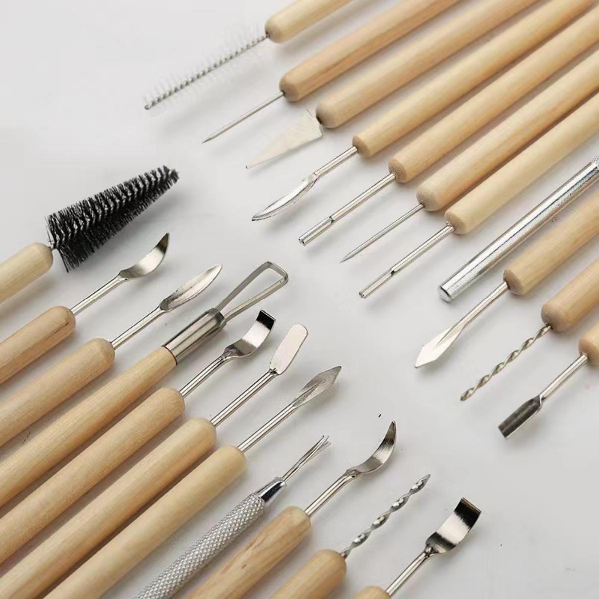 1SET Pottery Clay Sculpting Mo - đánh giá và giá Chisel Set Wood