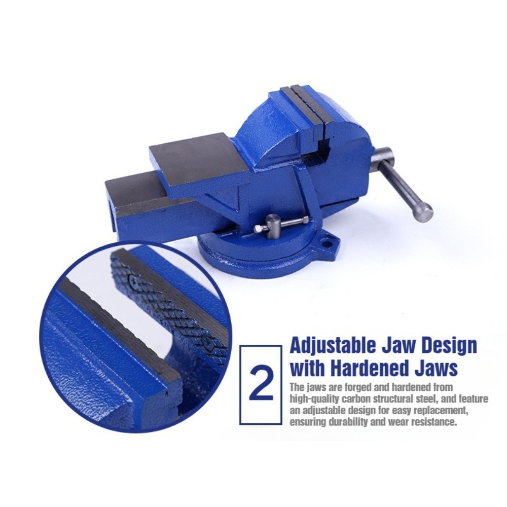 6-Inch Heavy Duty Bench Vise N - đánh giá và giá Bench Vise Swivel