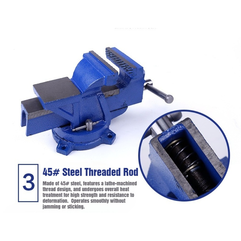 6-Inch Heavy Duty Bench Vise N - đánh giá và giá Bench Vise Swivel