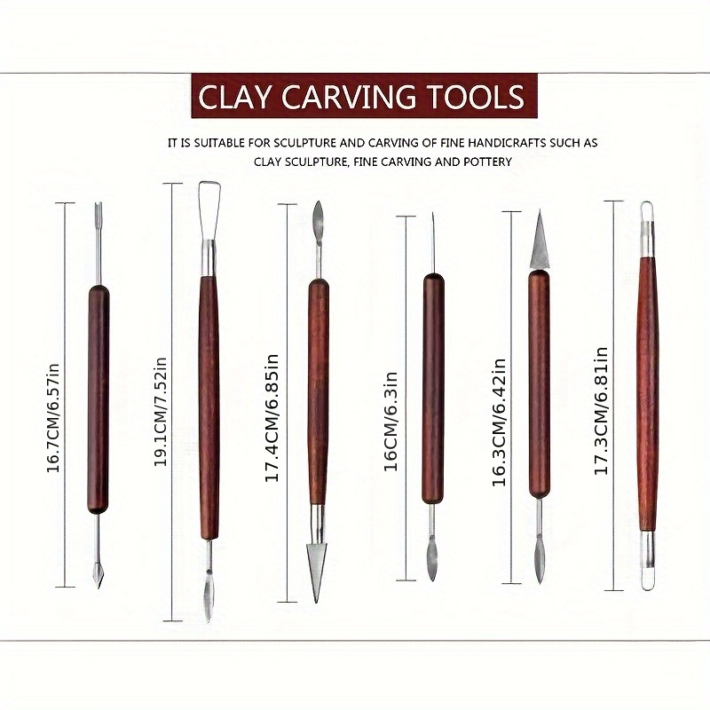 6PCS Sculpting Tool Pottery Wo - đánh giá và giá Chisel Set Wood