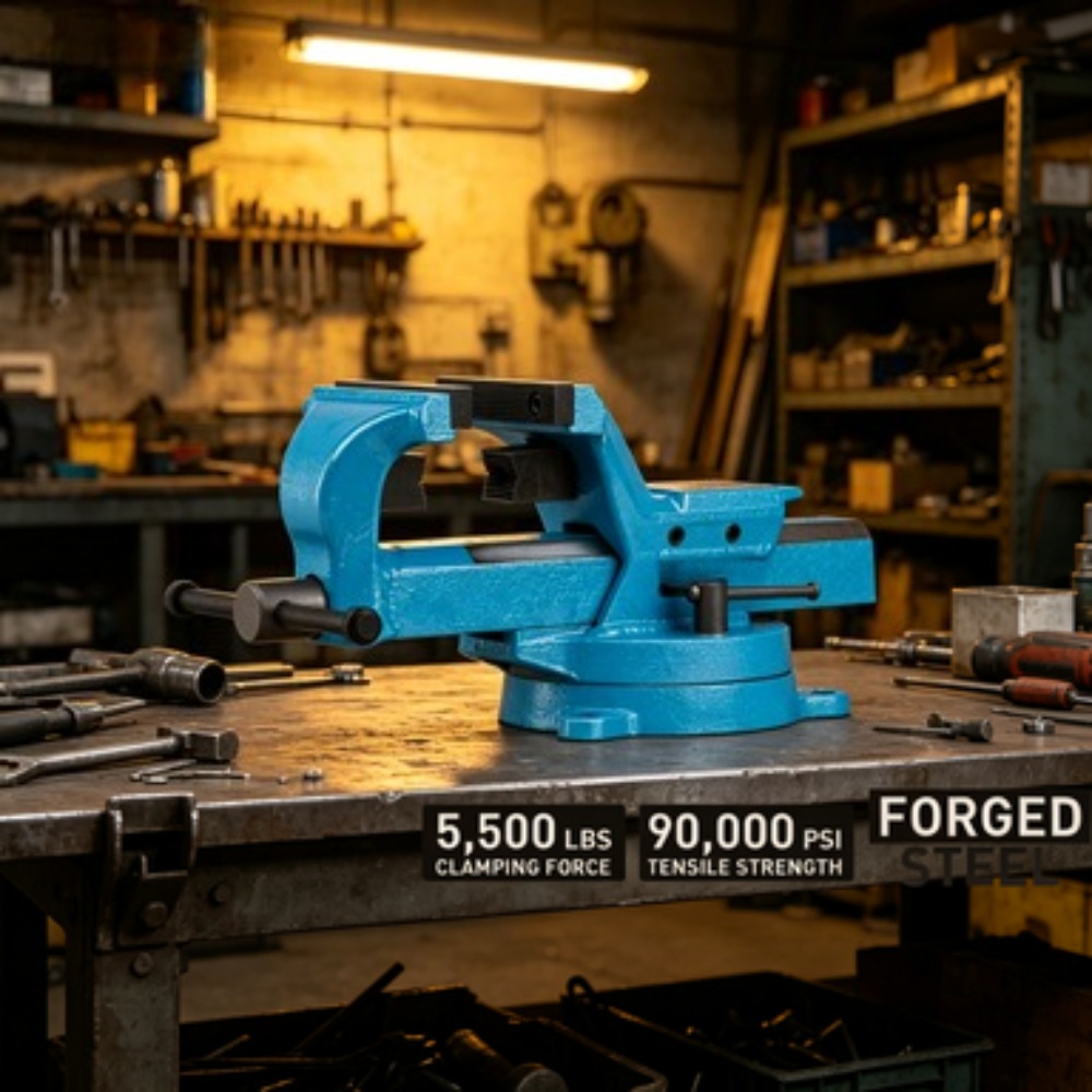 Forged Steel Bench Vise 4 Inch - đánh giá và giá Bench Vise Swivel