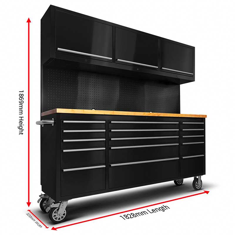Tool Chest on Wheels 72 in Cle - đánh giá và giá Workshop Tools Bench
