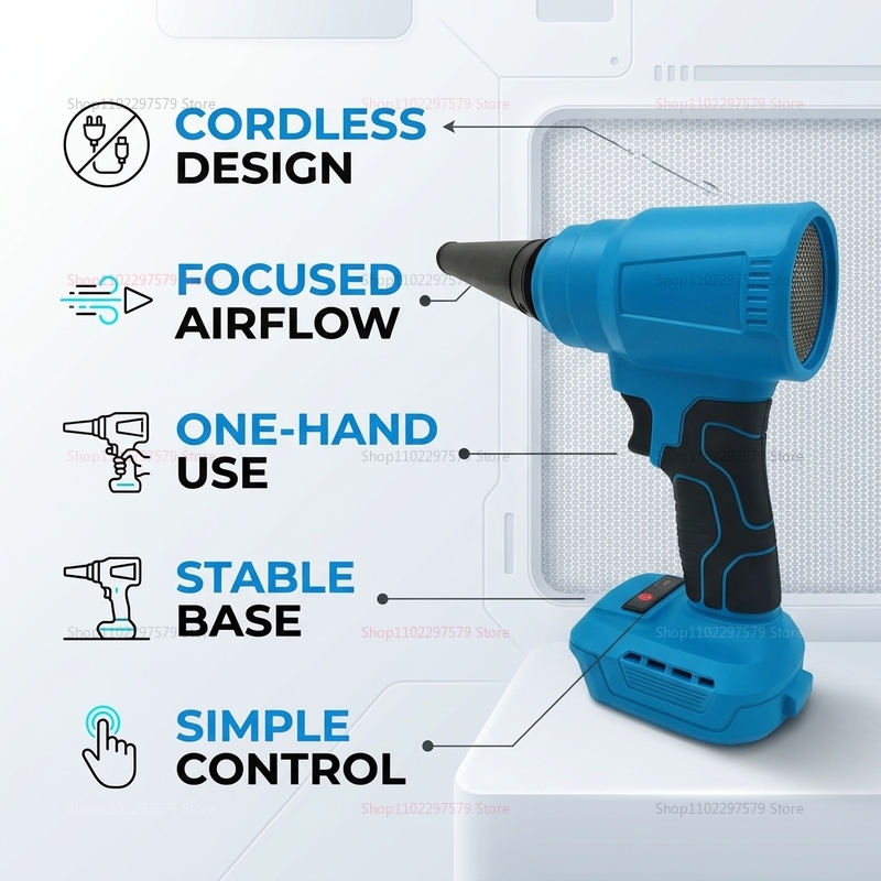 18V Brushless Cordless Air Dus - đánh giá và giá Workshop Electric Tools