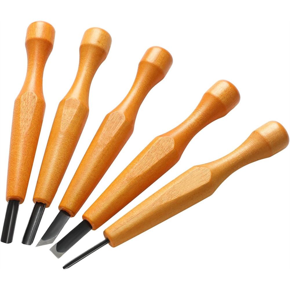 5 Pcs Linocut Carving Tools Se - đánh giá và giá Chisel Set Wood