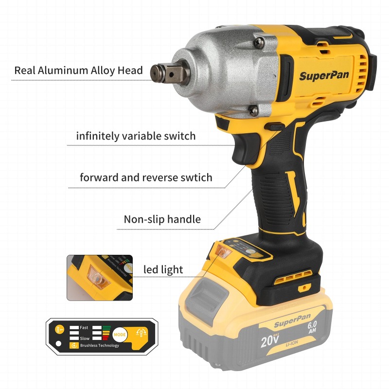 High Torque Cordless Impact Wr - đánh giá và giá Workshop Electric Tools