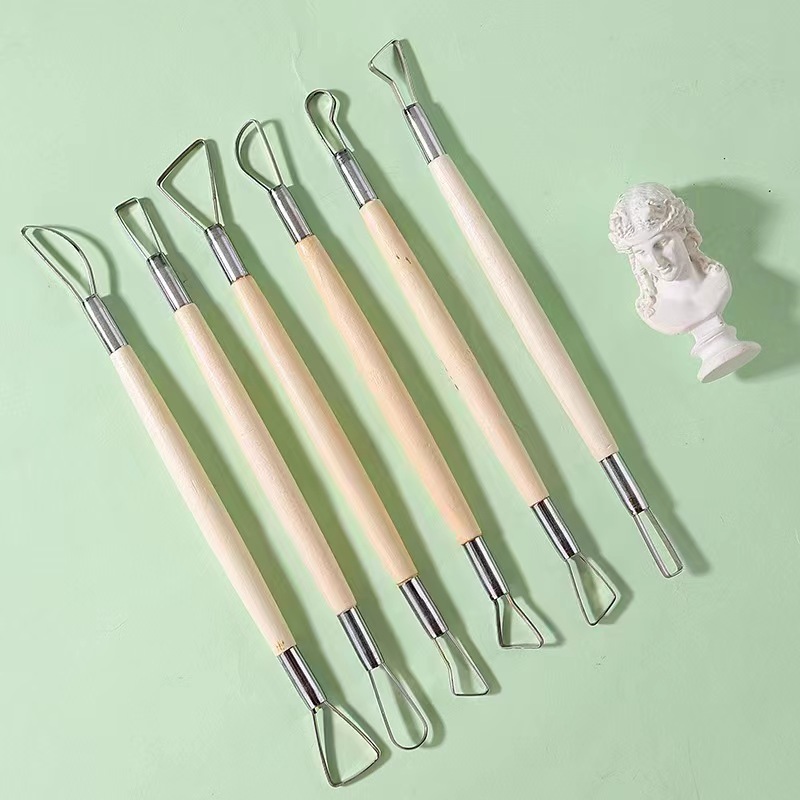 6PCS wooden handle wax pottery - đánh giá và giá Chisel Set Wood