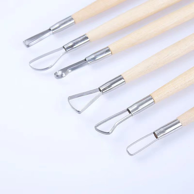 6PCS wooden handle wax pottery - đánh giá và giá Chisel Set Wood