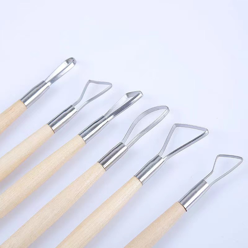 6PCS wooden handle wax pottery - đánh giá và giá Chisel Set Wood